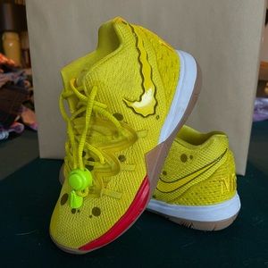 Sponge Bob x Nike Kyrie 5 size 13 sneakers for kids